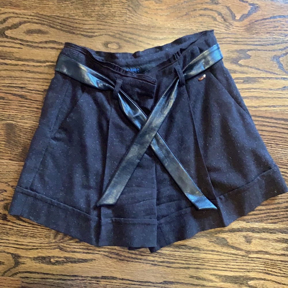 Escada High Waisted Wool Shorts